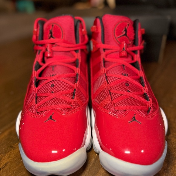 Deadstock Air Jordan 6 Rings 'Gym Red' Sneakers Size 9M - Picture 3 of 15